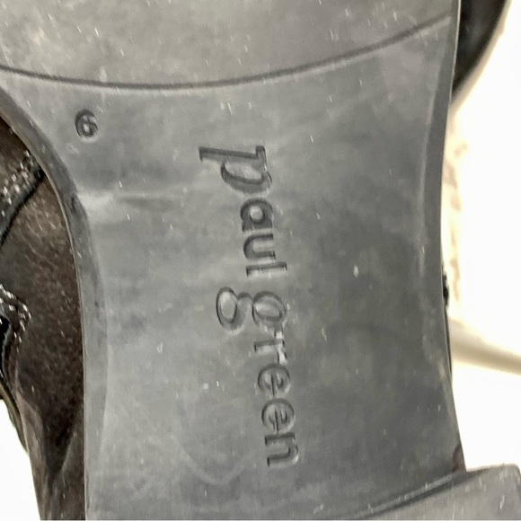 Paul Green Pammela Nubuck Booties 6/8.5 Soft Edgy Classic Minimalist Moto Luxe - Picture 13 of 16